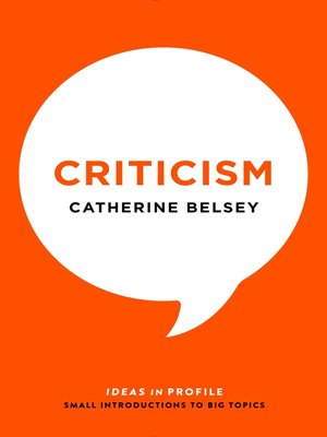 cover image of Criticism